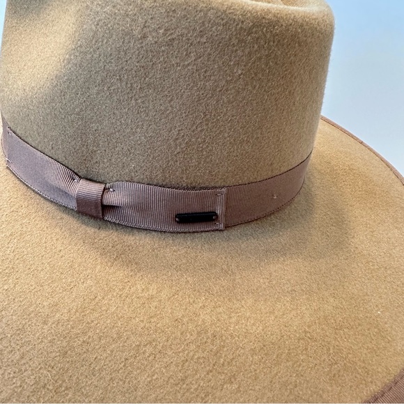 Brixton The Jo Rancher Brimmed Hat Sz Small‎ Tan Brown Australian Wool Felt main image 5